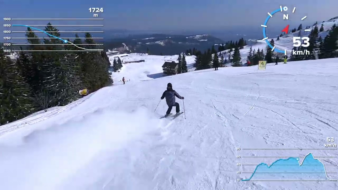 Jahorina, Saraevo, BiH, Staza olimpijski slalom, black ski run 5, olympic slamom track, March 2022.