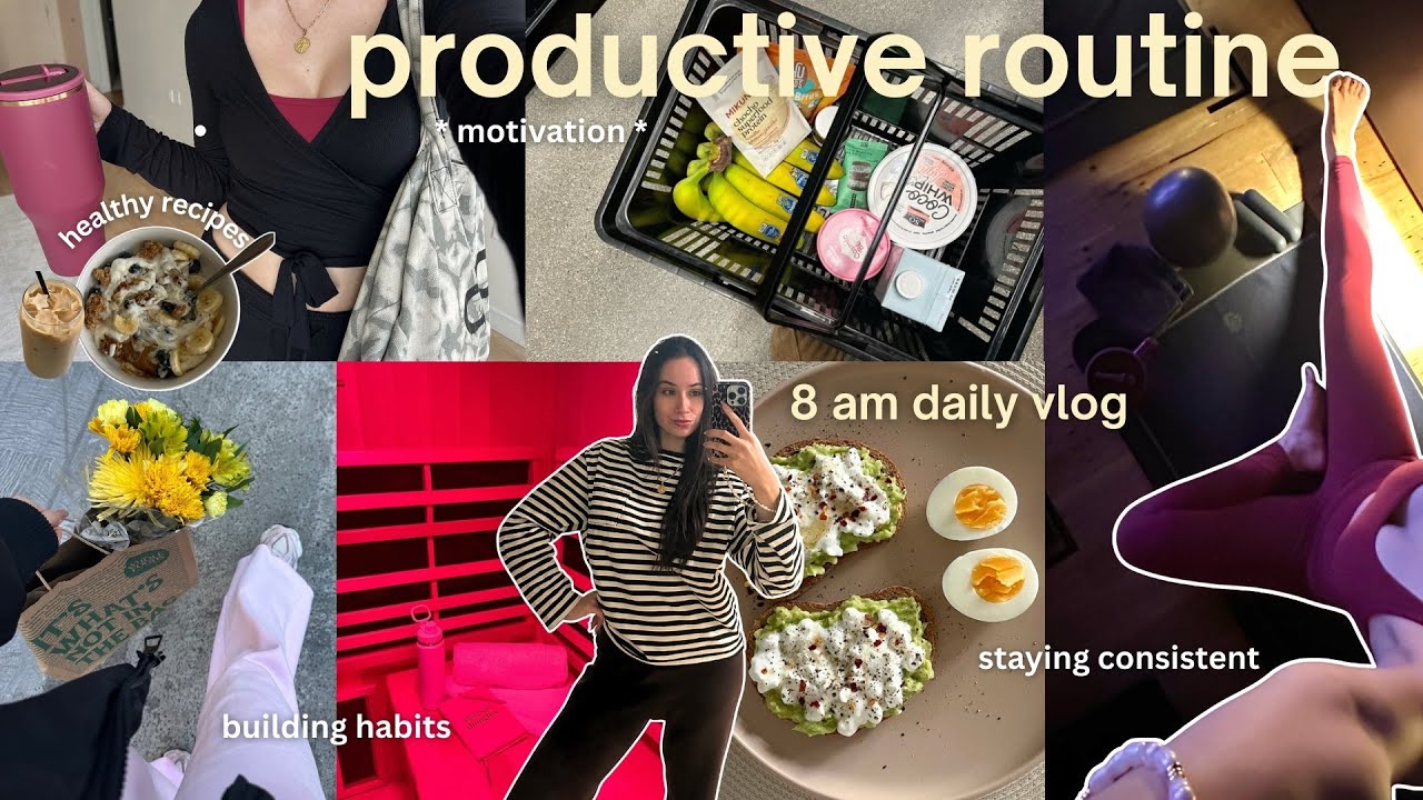 my *productive* daily routine ★ new habits, mindful morning routine, healthy meals & more
