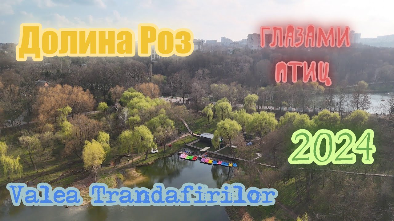 🔥Долина Роз в Кишинёве глазами птиц 4к 2024 🔥