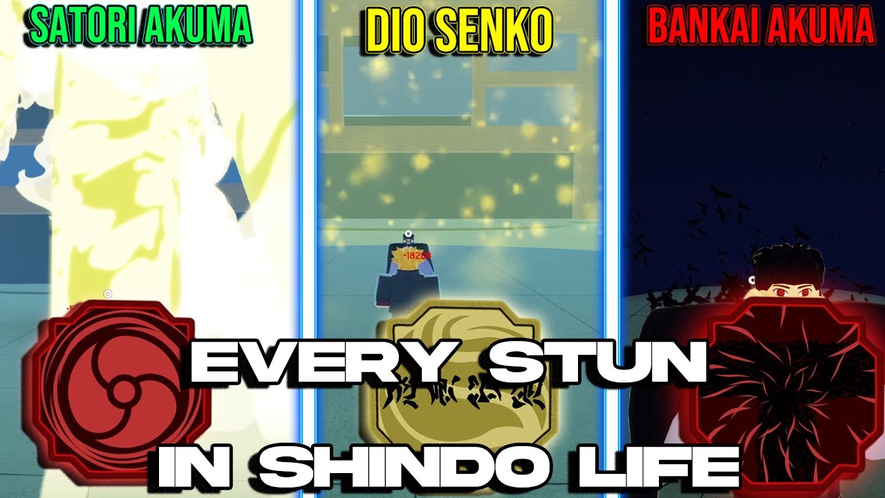 Every Stun in Shindo Life! (ALL GCD1 COOLDOWNS)