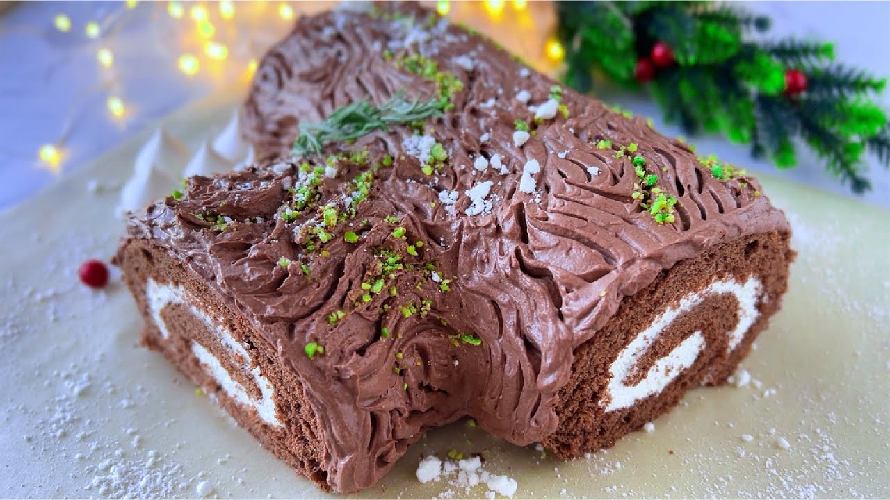 SWISS ROLL YULE LOG – A Christmas Dessert That Never Fails!