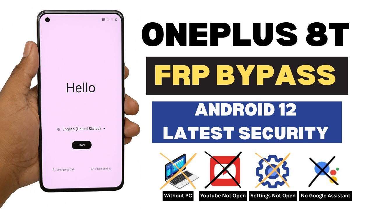 OnePlus 8T FRP Bypass 2025 | OnePlus Android 12 Google Account Remove Without PC | A2GSM