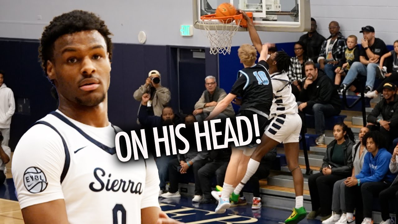 Bronny James GETS TESTED in Wild Game! Bryce Cofield DUNKS ON DEFENDER!