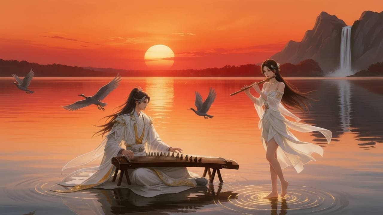 Calm Night Serenity 🌙 | Soft Flute & Guzheng for Stress Relief