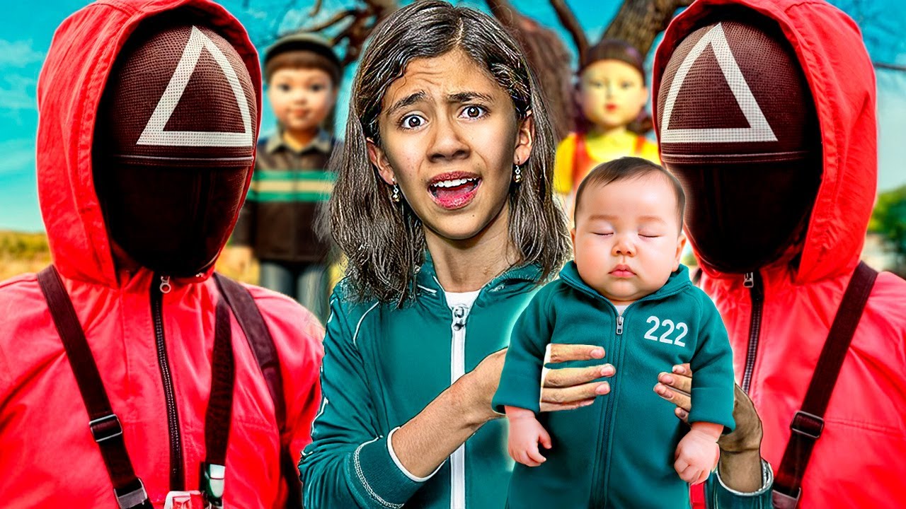 ESCAPANDO DEL JUEGO DEL CALAMAR 3!! 😱 *Tenemos que rescatar al bebé*