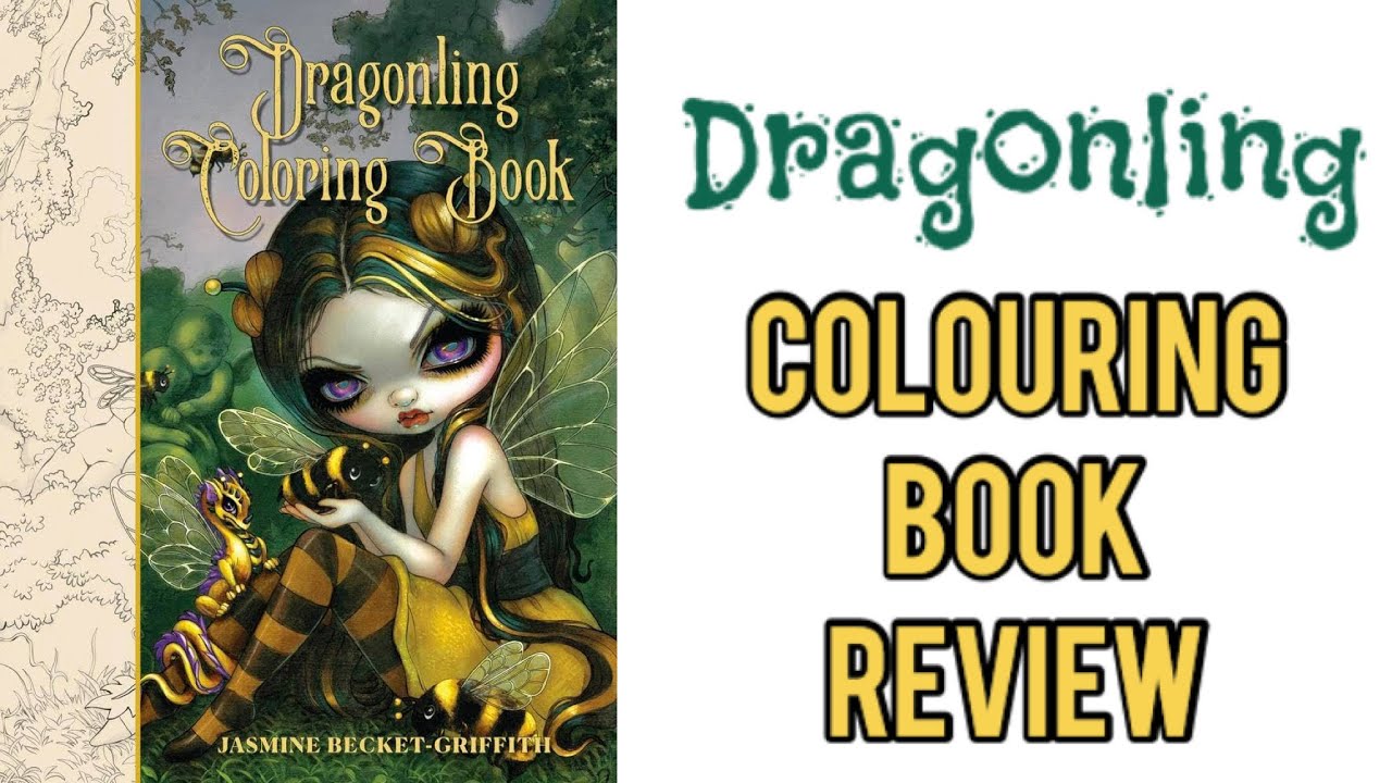 Dragonling by Jasmine Becket-Griffith | Colouring Book Review