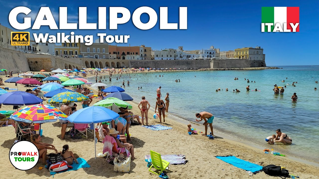 Gallipoli, Italy Walking Tour - 4K - with Captions - Prowalk Tours