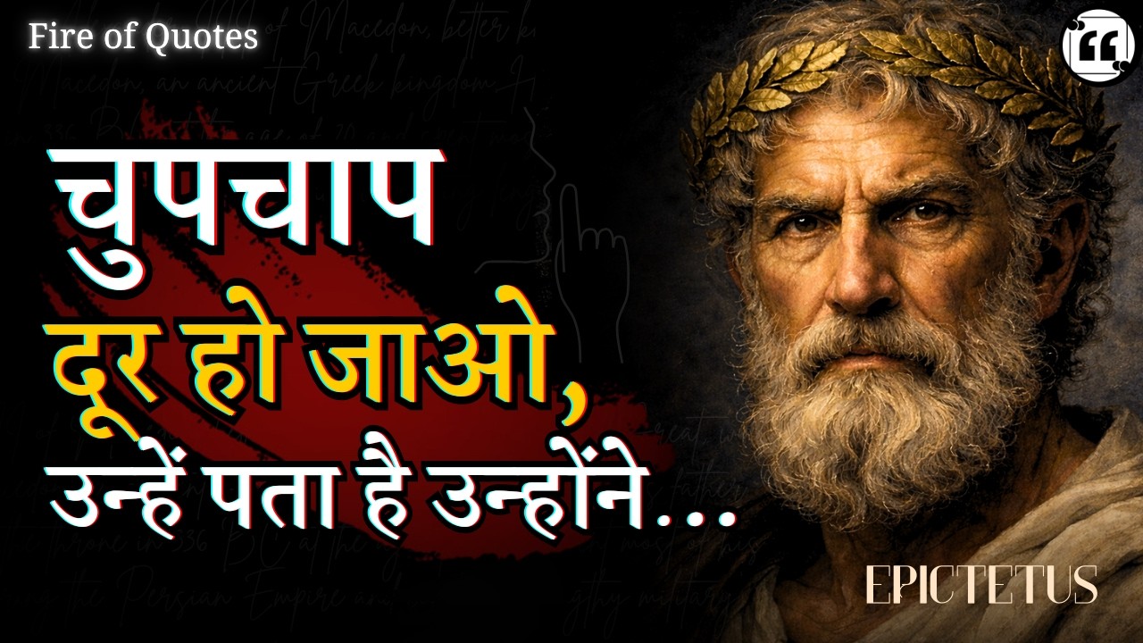 Epictetus की Stoic Wisdom जो आपकी Life Improve कर देगी | Life Lessons Hindi