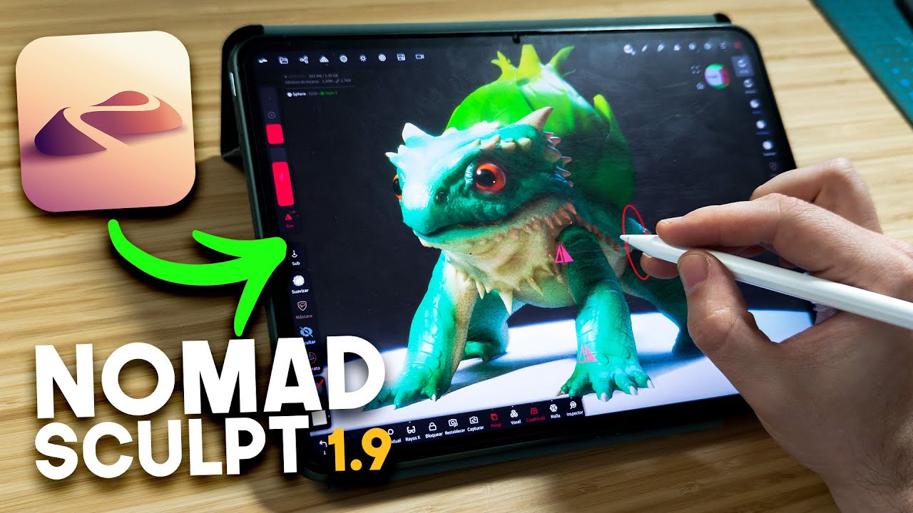 LA MEJOR APP 3D PARA TABLET NOMAD SCULPT 1.9 Android y iPad | Tutorial completo en Español