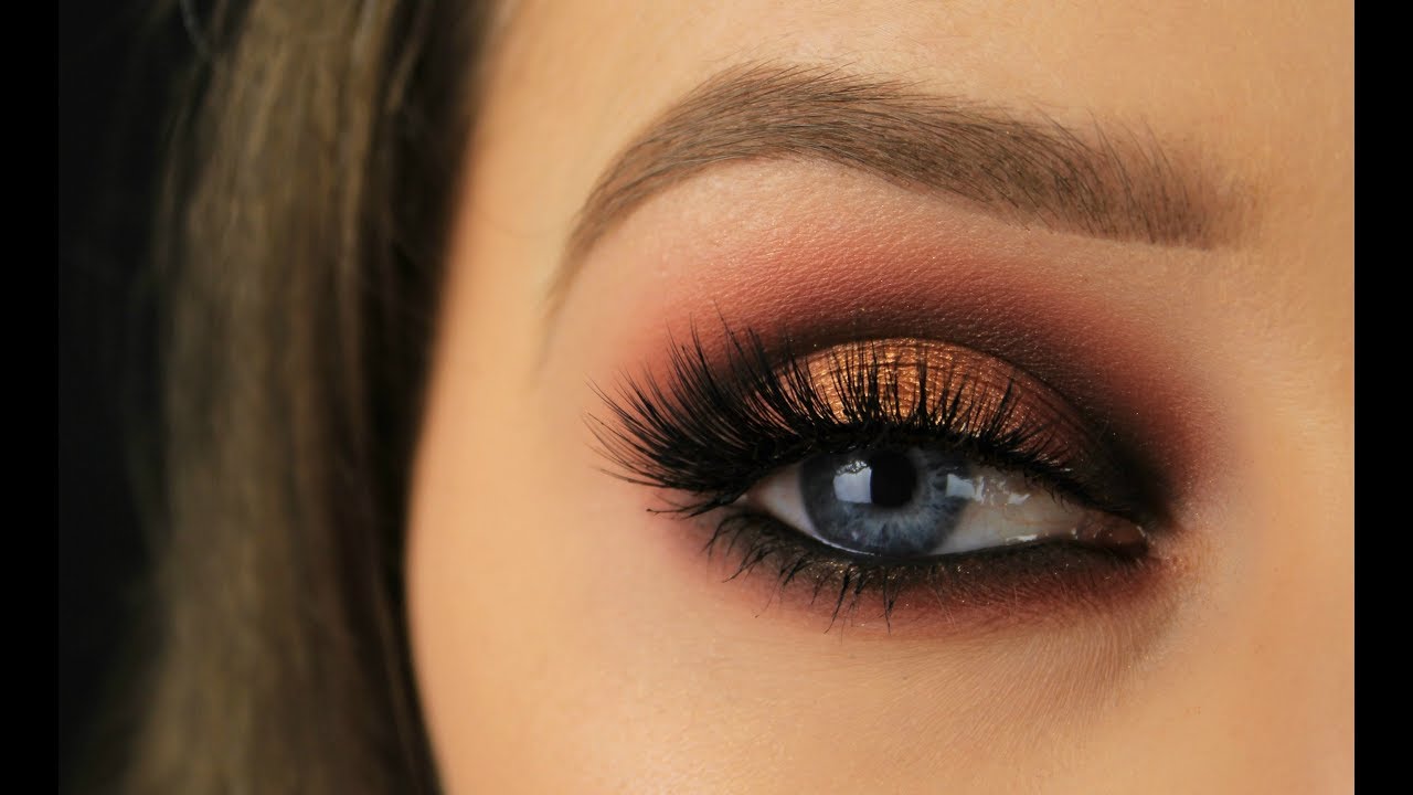 Dramatic Cranberry & Gold Halo Eye | Fall/Autumn Makeup