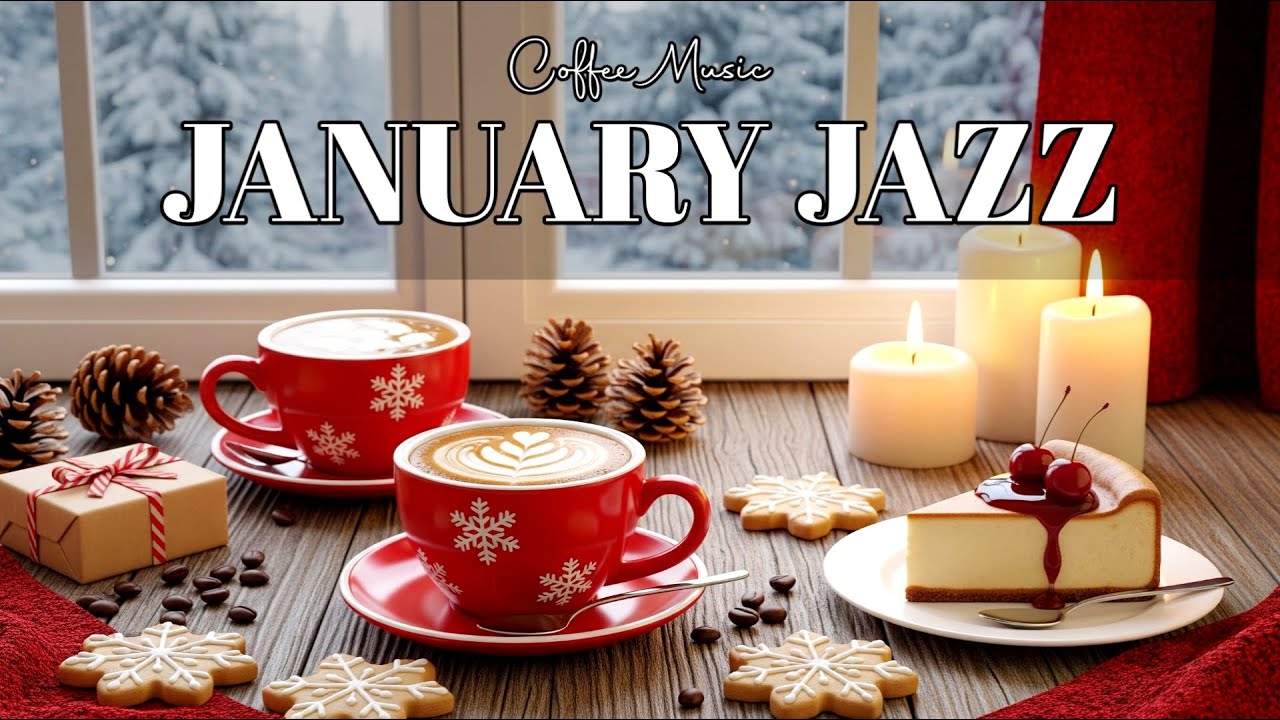 [Cozy January Jazz] ☕❄️ Relaxing Winter Cafe Jazz Music & Smooth Jazz Background for a Positive Day