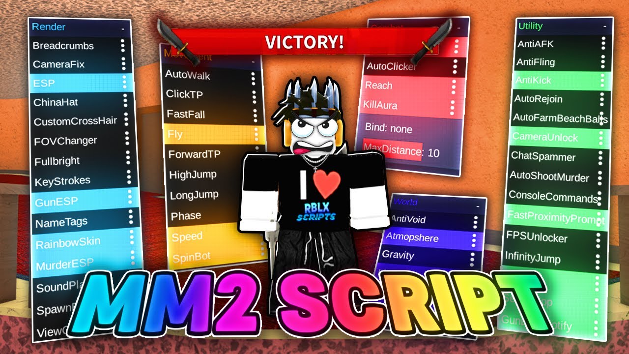 Using HACKS For MM2 ADMIN COMMANDS in Murder Mystery 2 Script!