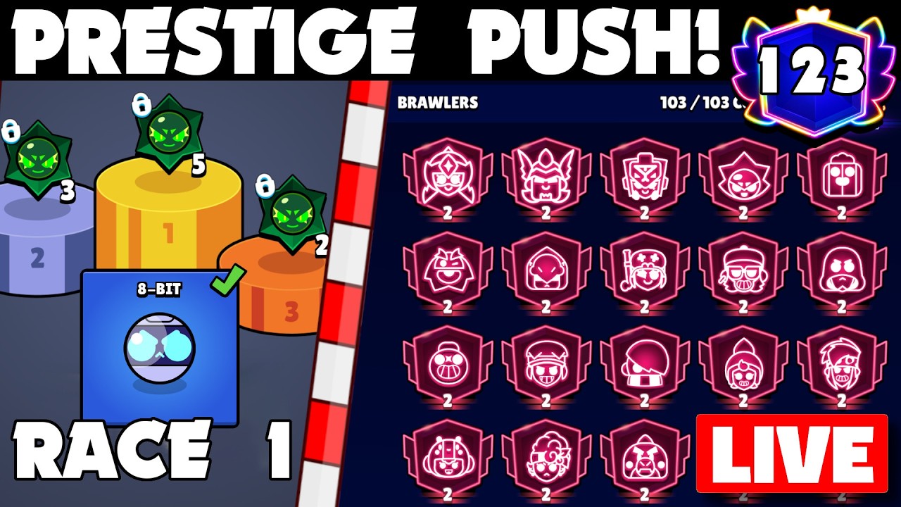 Formula Brawl Race 1 | Prestige [123] Grind in Brawl Stars| use code: stormi
