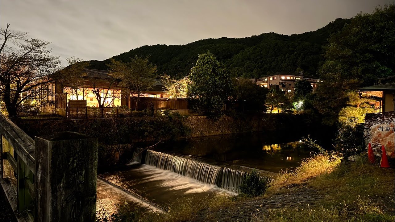 A Peaceful Night Walk from Togetsukyo Bridge to Arashiyama🌙