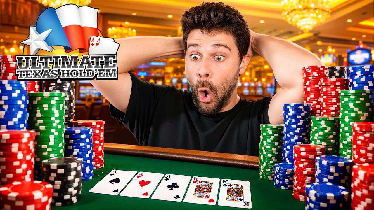 Я сыграл в Ultimate Texas Hold'em в погоне за ФУЛЛ-ХАУСАМИ!
