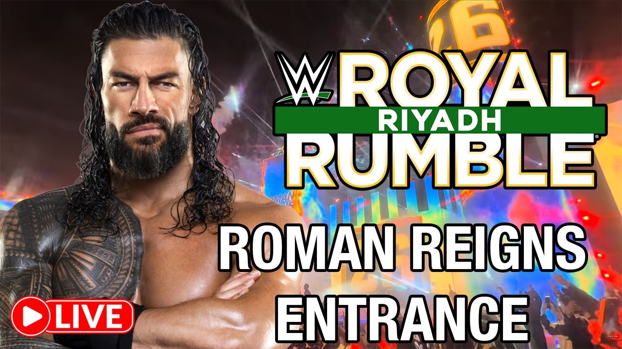 ROMAN REIGNS ENTRANCE POP ROYAL RUMBLE 2026