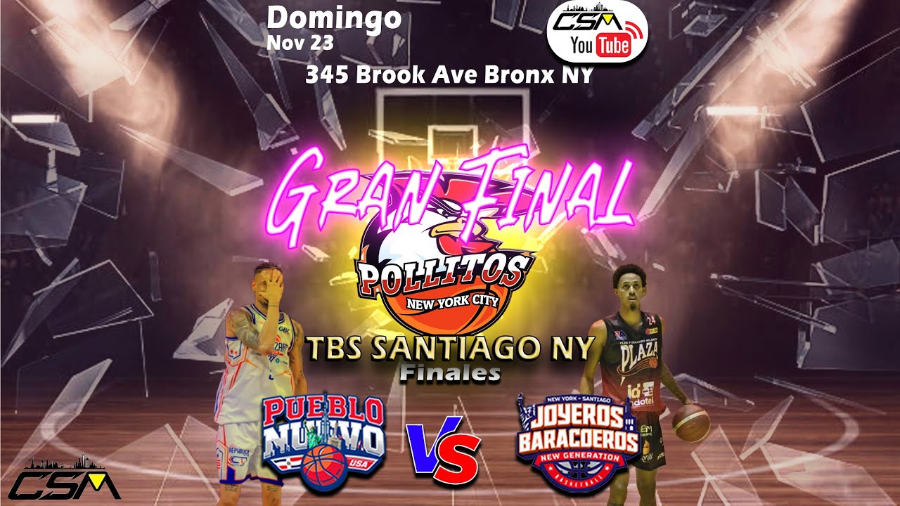 🔥 Torneo Pollitos NYC 2025 | Finales| Pueblo Nuevo vs Joyeros Barracieros | El Gran Final 🏀EN VIVO