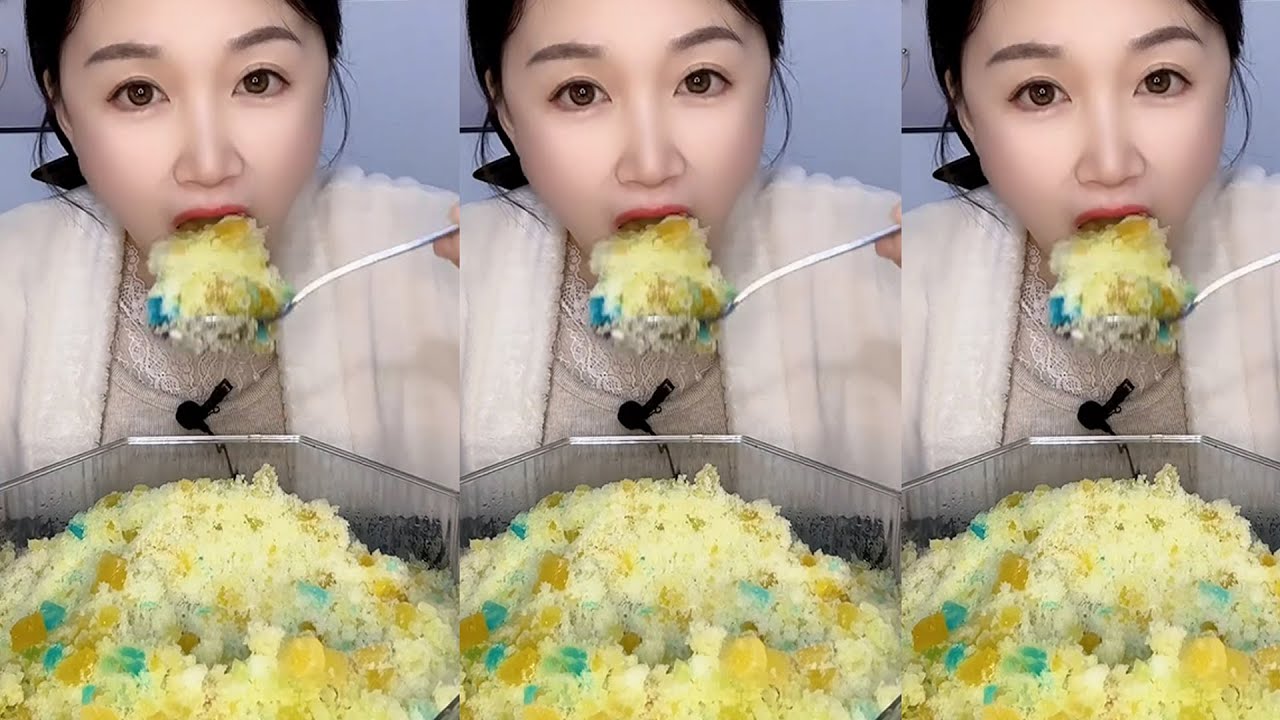 M66 / ASMR MUKBANG ICE EATING SOUNDS FROM THE FROZEN WATER