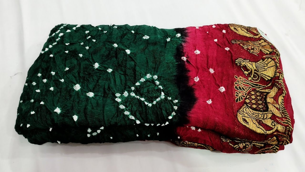 original pure bandhej sarees ओरिजनल प्योर बंधेज साड़ी। घर बैठे 1 पीस भी मंगवाए। #onlinesareeshopping