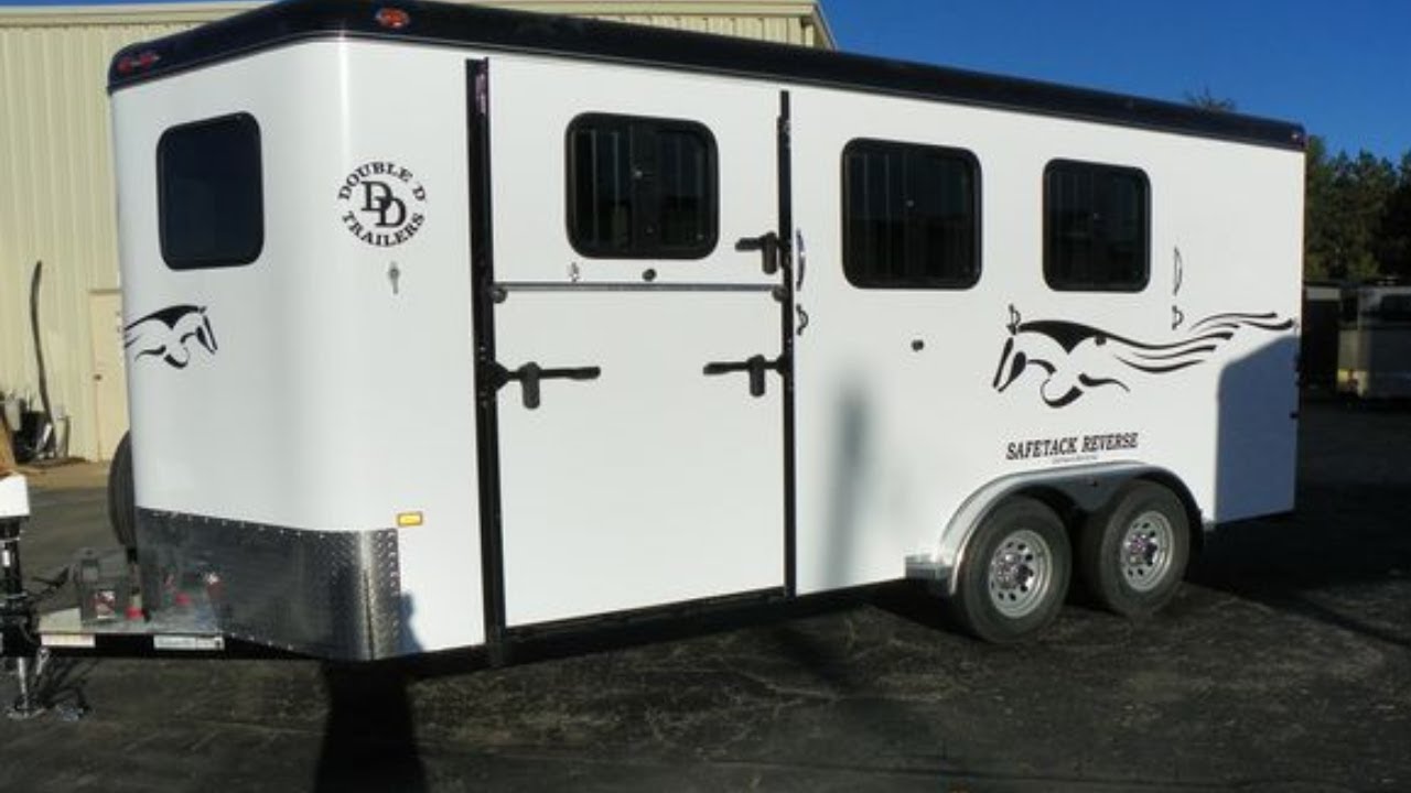 Tour the Double D SafeTack Three Horse Bumper Pull Horse Trailer