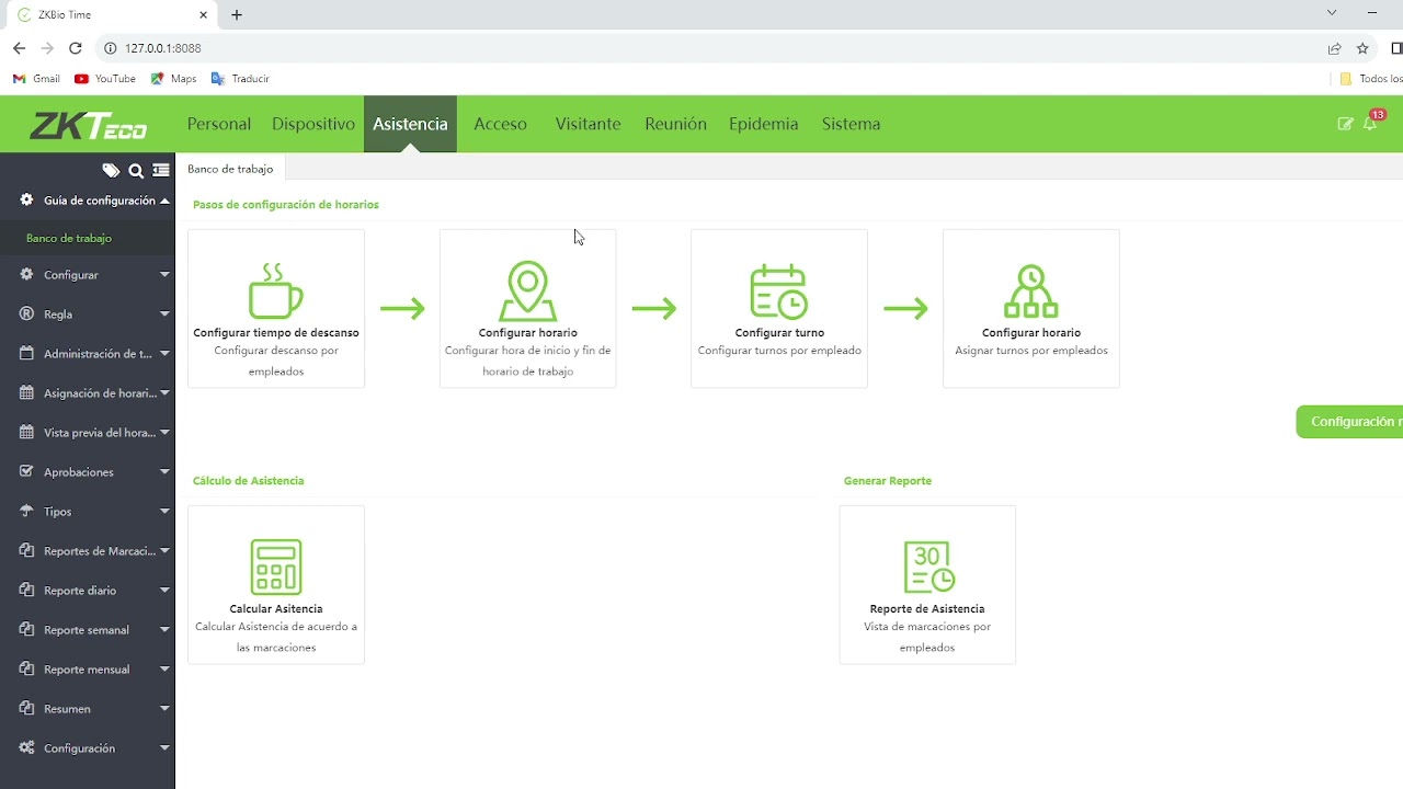 Configuracion MB10-VL en software ZK Biotime parte 2