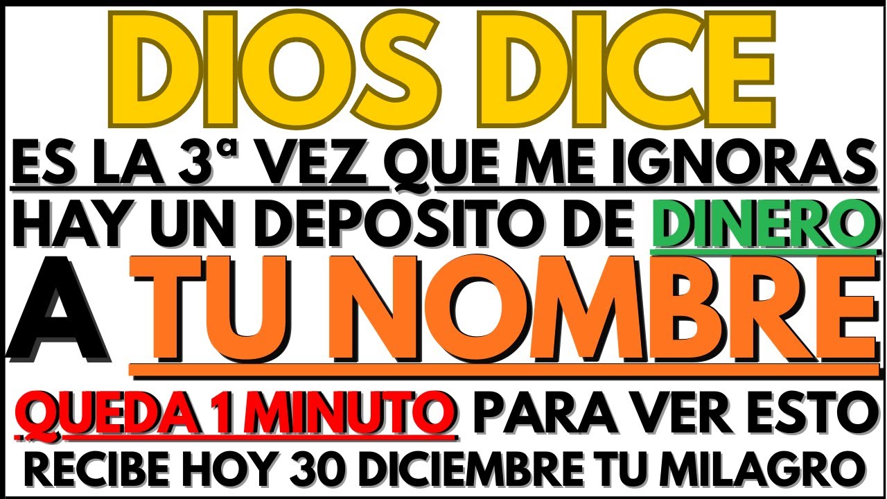 ⚠️ URGENTE: EL CIELO HA INTENTADO ENVIARTE DINERO 3 VECES — ESTA ES LA FINAL 💸