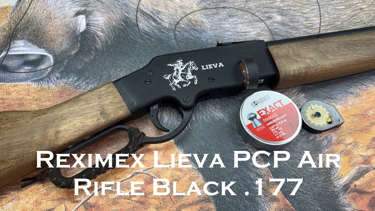 Пневматическая винтовка Reximex Lieva PCP, черная, калибр .177. Полный обзор этой необычной пневм...