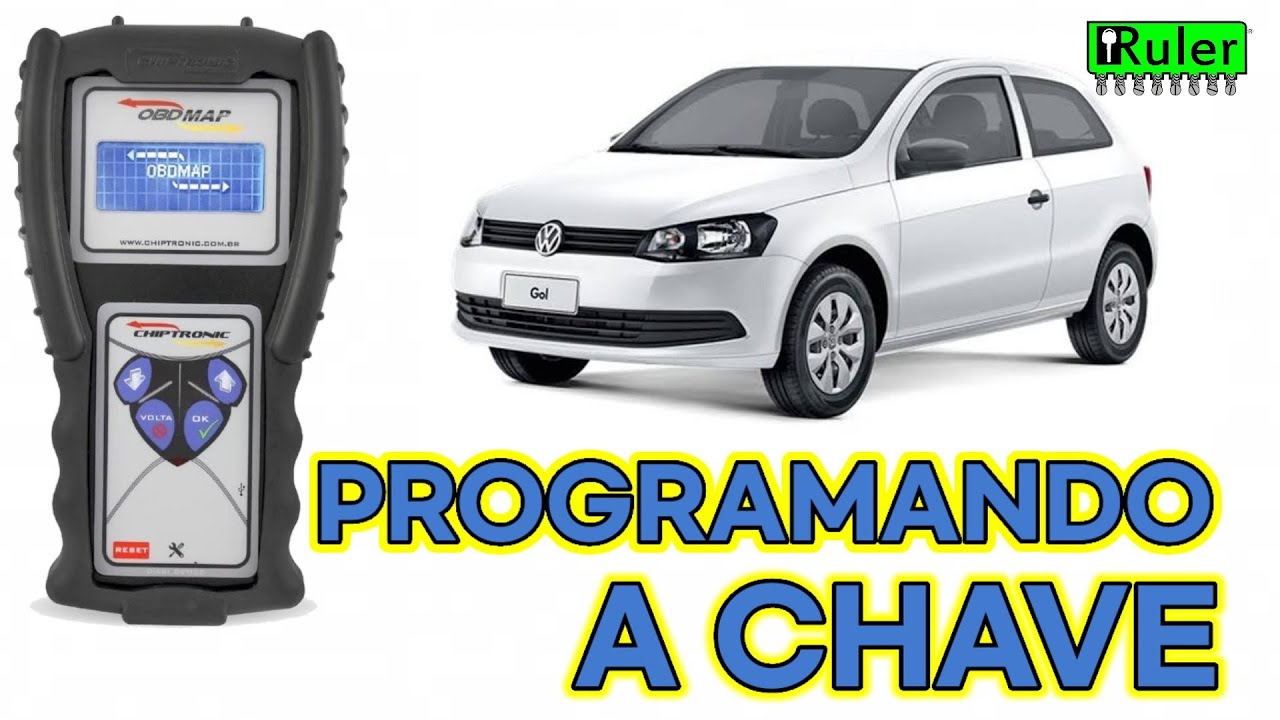 #locksmith #chavemestra CODIFICAÇÃO DE CHAVE  GOL  VDO COM OBDMAP CHIPTRONIC.