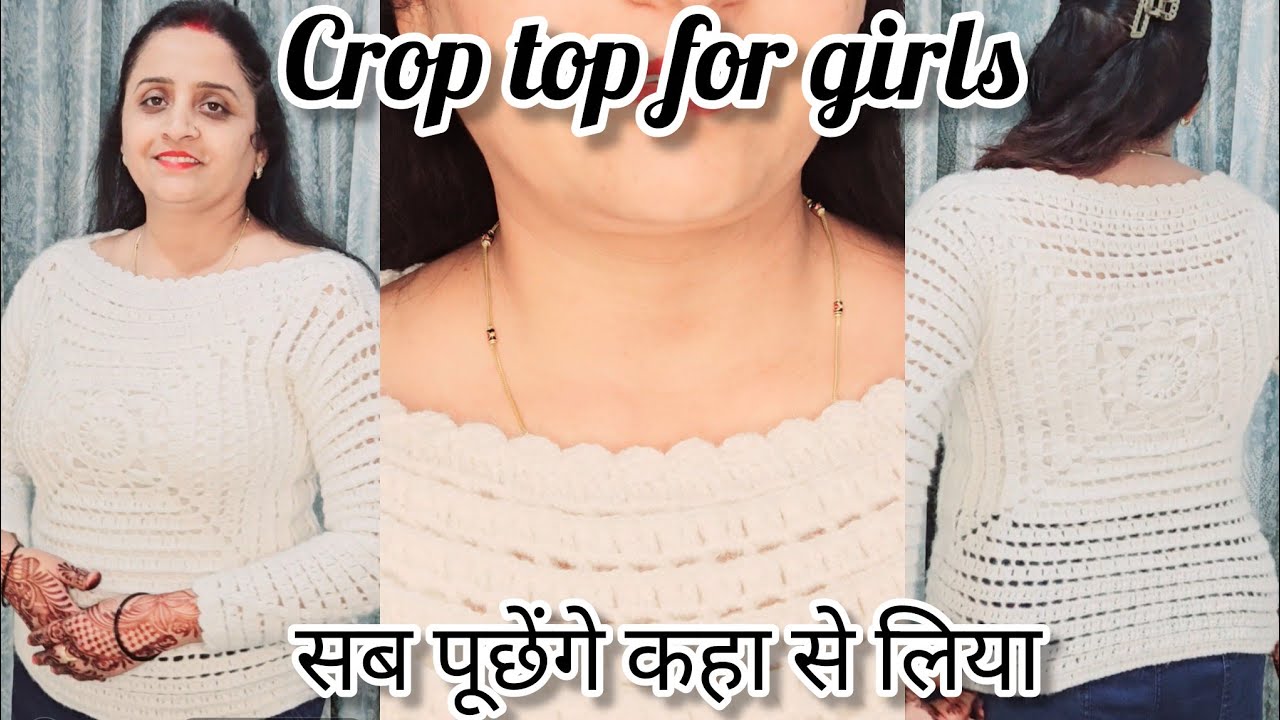 Crochet Crop Top for girls 