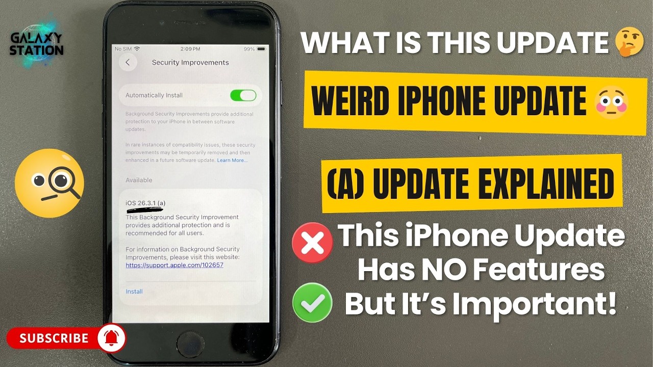 Объяснение странного обновления безопасности фоновых процессов iPhone от Apple — iOS 26.3.1 (a)