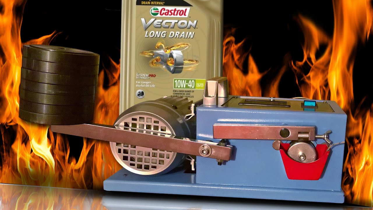 Castrol Vecton Long Drain 10W40 Truck Oil Test 100&deg;C Piotr Tester