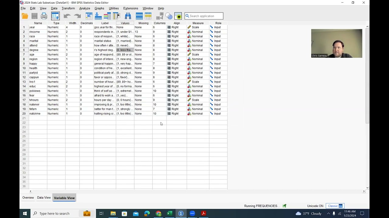Frequency Table & Pie/Bar Chart in SPSS