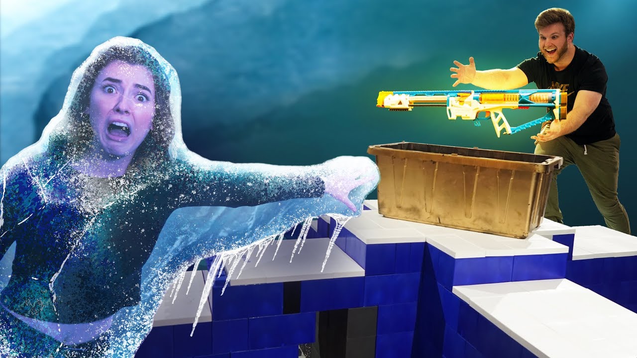 DON'T Get Trapped in the Blizzard! NERF Board Game Challenge