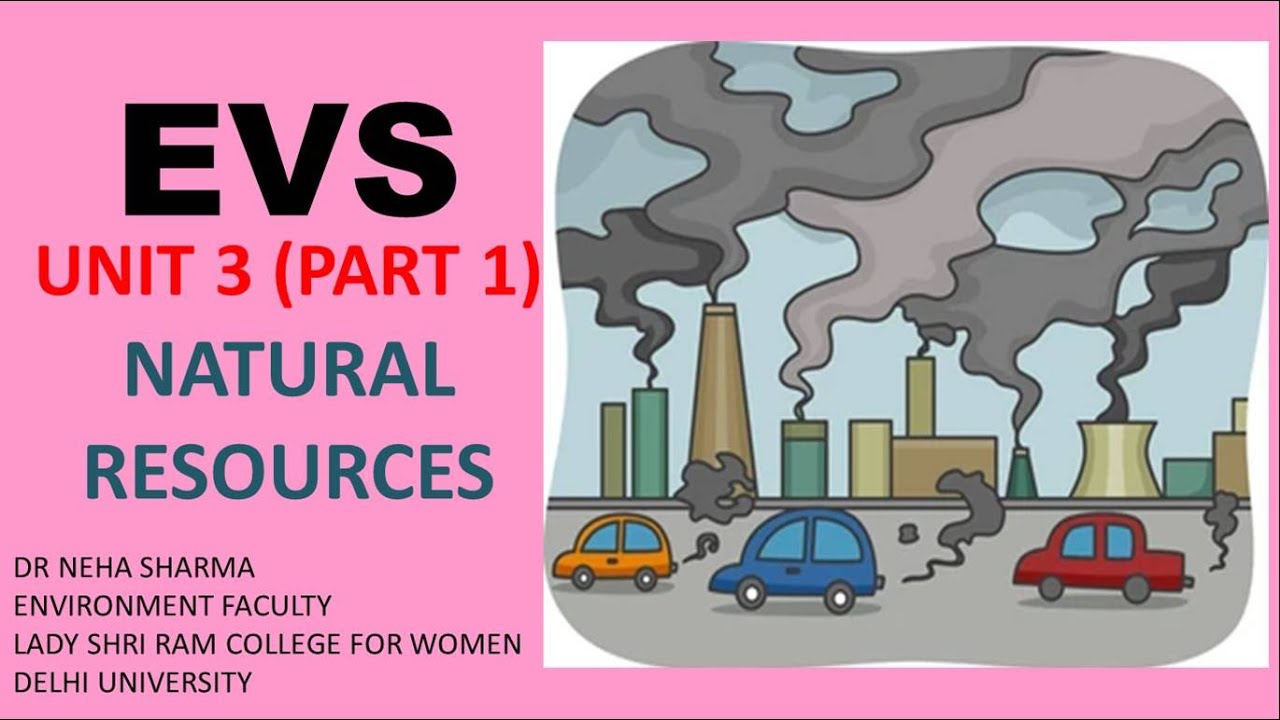 EVS - UNIT 3 (Part 1 Mineral)- NATURAL RESOURCE