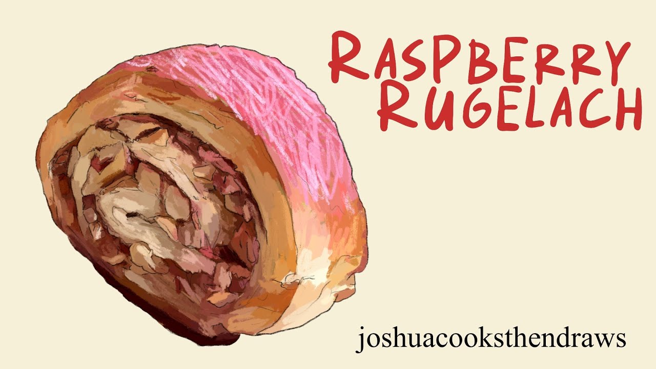 Raspberry Rugelach recipe - a tart and nutty cookies (Bon Appétit recipe)