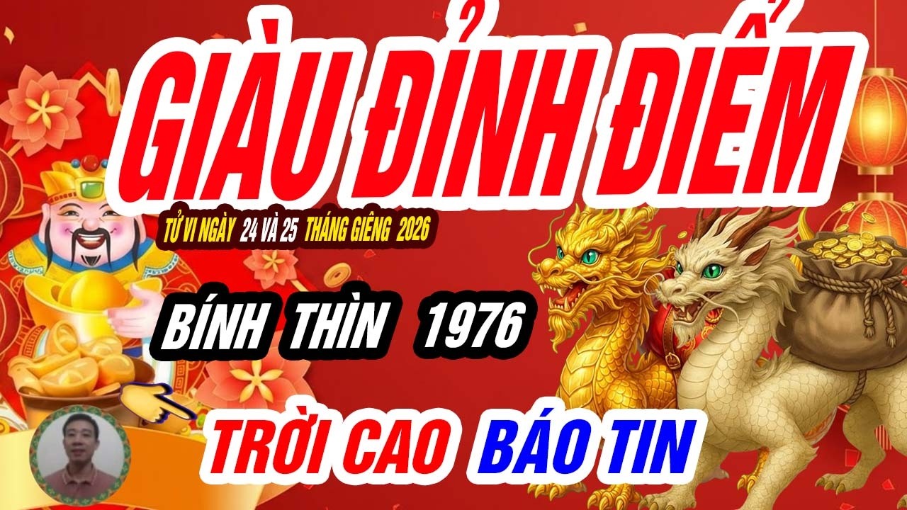 🐲 Rồng Gặp Nước! BÍNH THÌN 1976 Xuất Hiện 2 Ngày Vàng Đổi Vận Cực Mạnh – Giàu Đạt Đỉnh