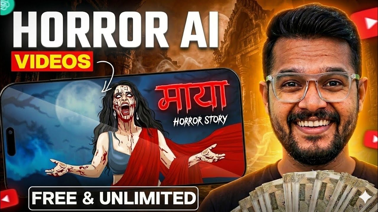 Horror Stories Video Kaise Banaye | AI Se Long Cartoon Story Kaise banaye | how to make horror video