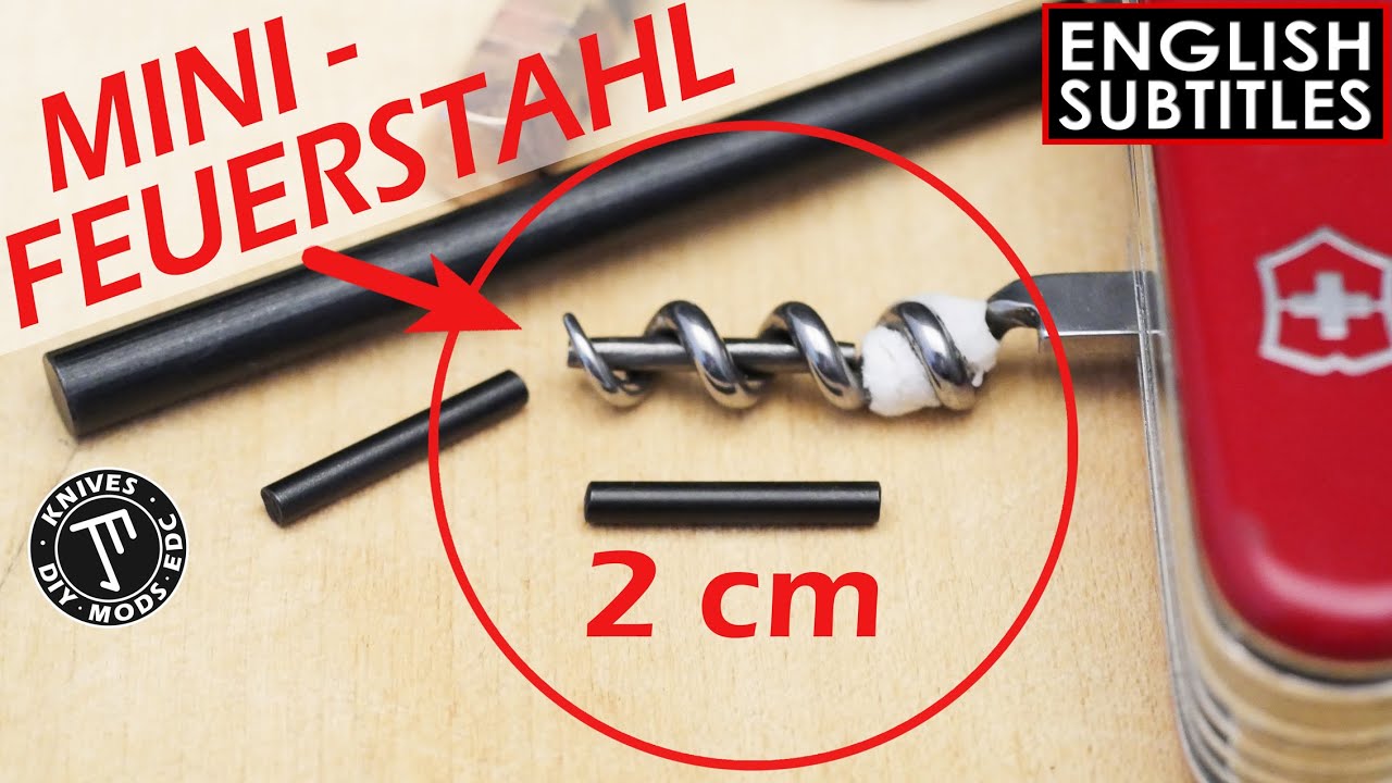 Mini Feuerstahl / Ferro Rod für Victorinox & viele andere Messer...FireAnt Alternative?