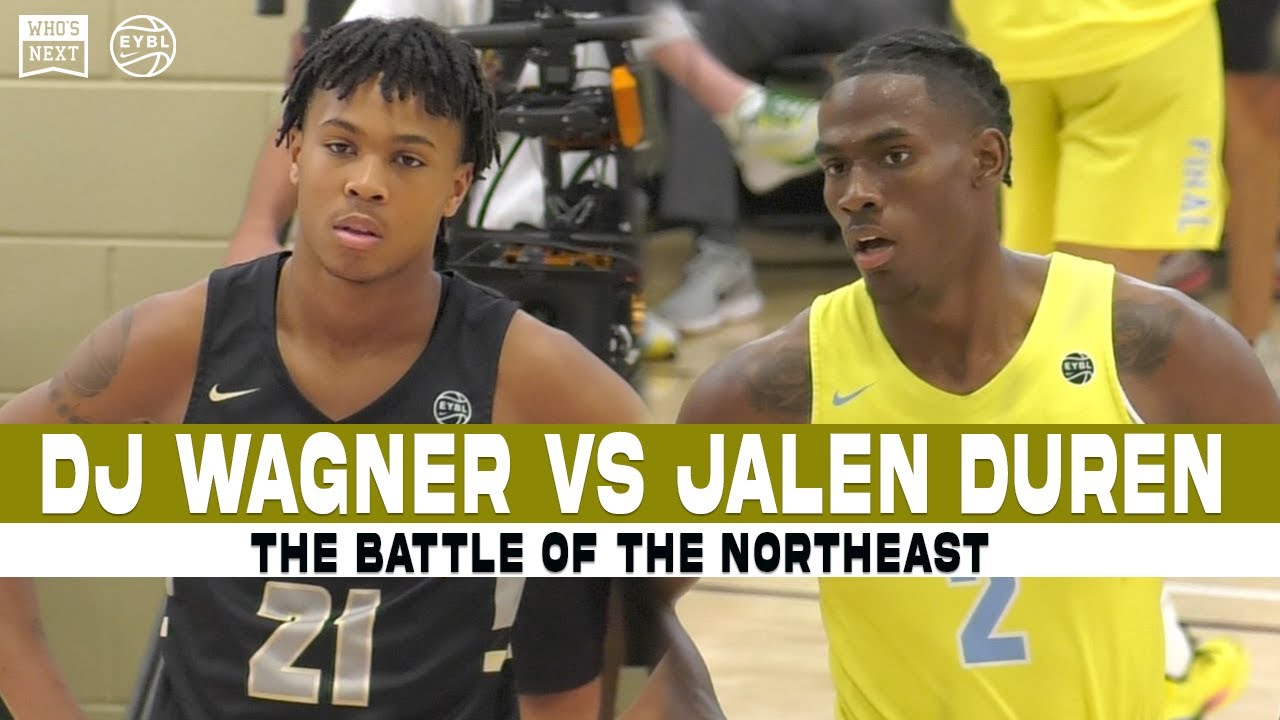 Carmelo Anthony Pulled up to watch DJ Wagner vs Jalen Duren! The Battle of the Northeast