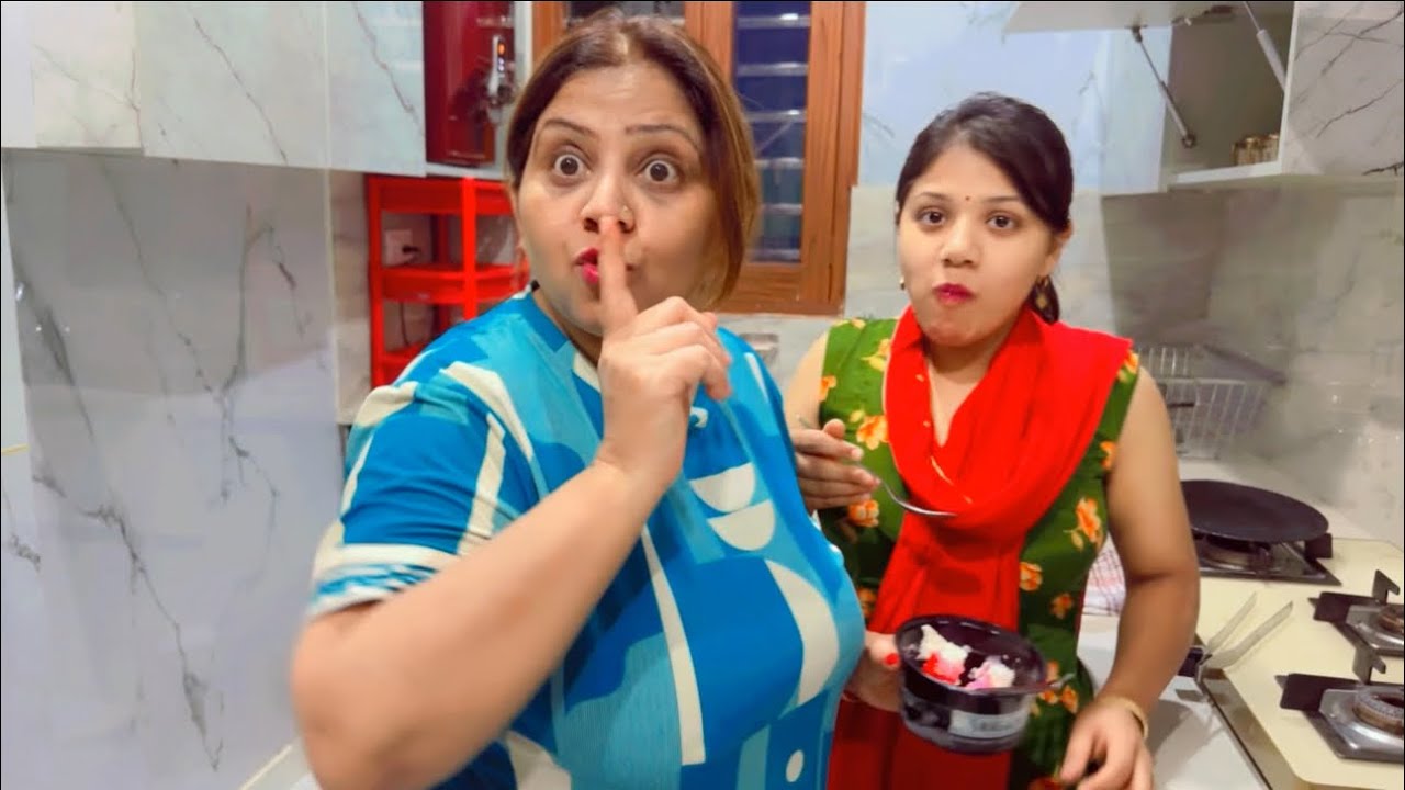 Saas Bahu Ne Khai Chori Chori Icecream 😂 Manchanda Family Vlog