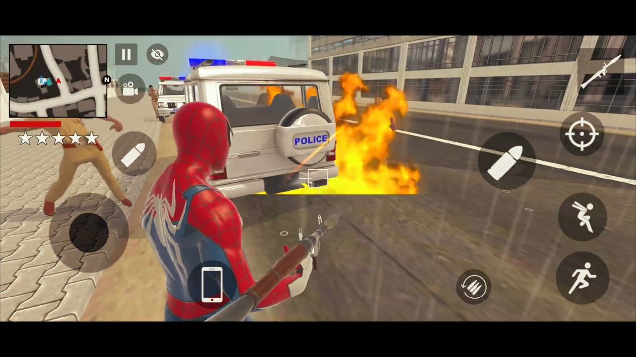 🇮🇳 Indian Theft Aura Simulator 🤩Franklin Vs Spider Man Police ke sath👊Car Bike more Android gameplay