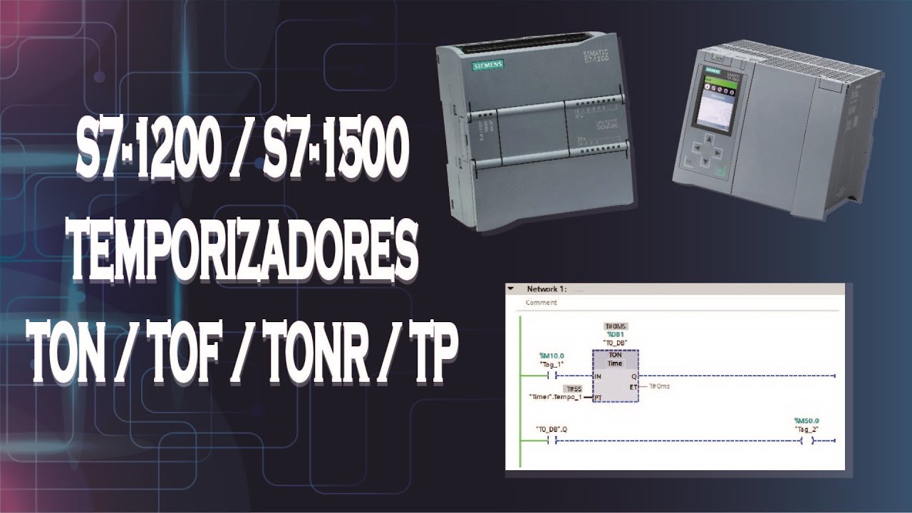 TIA PORTAL Temporizadores TON / TOF / TONR / TP