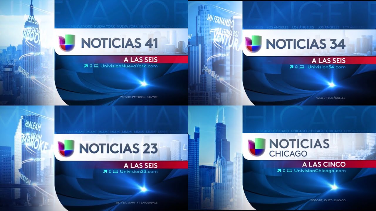 The Ultimate Noticias Univision Affiliates News Graphic Packages Compilation 2013-2019