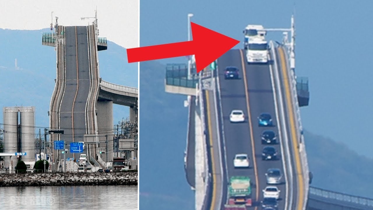 Este puente en Japón es absolutamente aterrador. Y sin embargo, la gente lo pasa todos los días