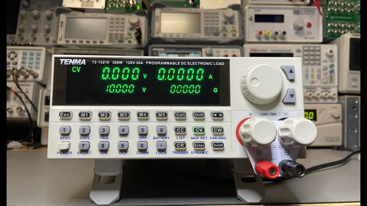 TA-0411: TENMA 72-13210  Korad KEL103 Electronic Load 300 Watt - Hands On