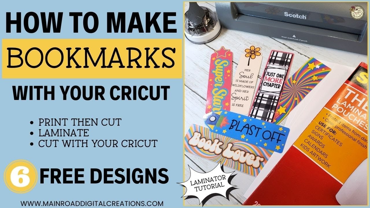 Как сделать закладки с Cricut. Распечатайте эти 6 бесплатных дизайнов закладок, заламинируйте и в...