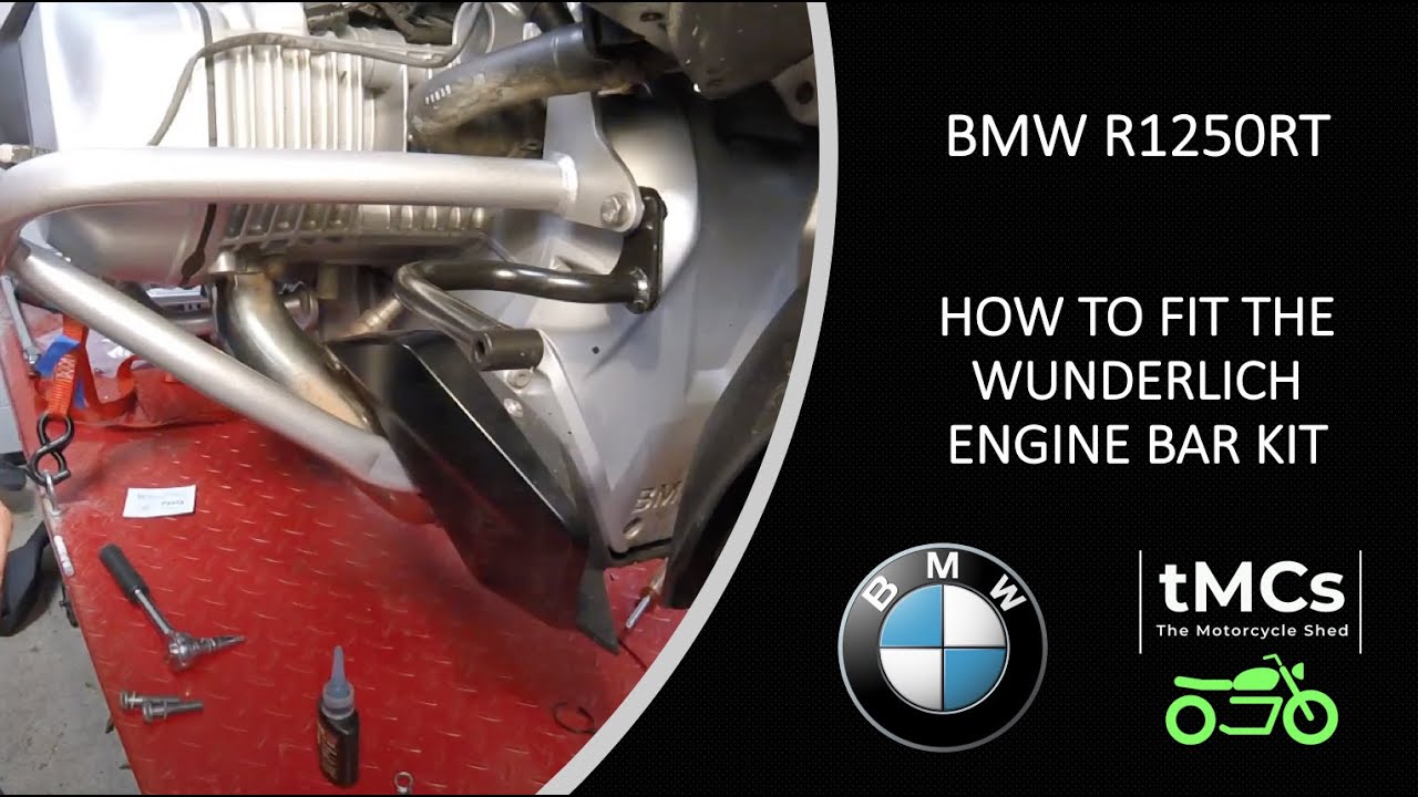 BMW R1250RT wunderlich engine bars installation fitting