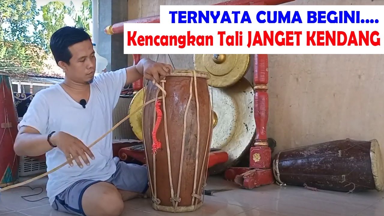 Cara Mudah kencangkan Tali Janget kendang