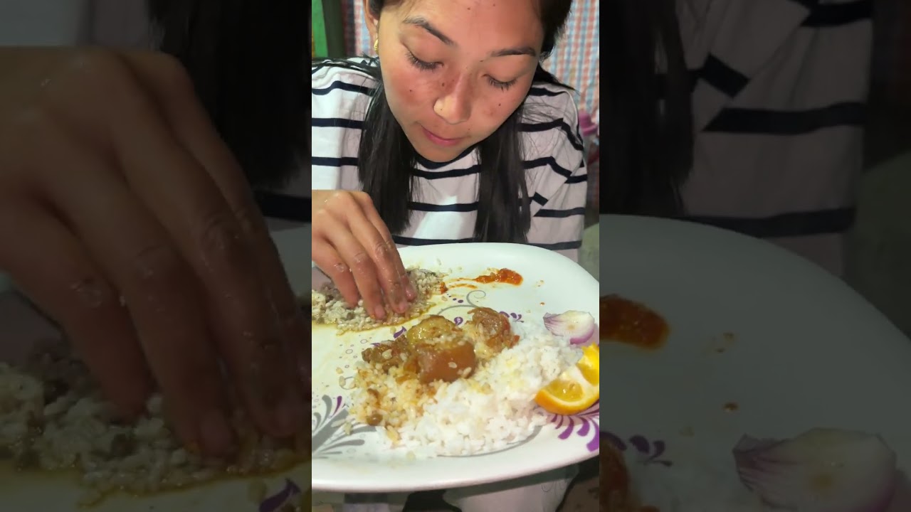 Nepali Style Sungurko Masu Bhat Eating – Too Yummy 🤤😍