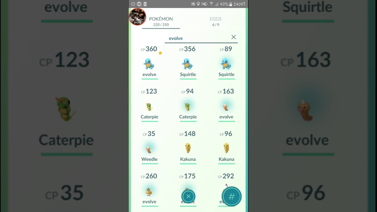 Pok&eacute;mon Go evolution spree